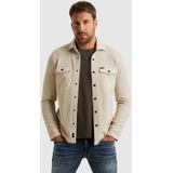 PME Legend overshirt met textuur ecru