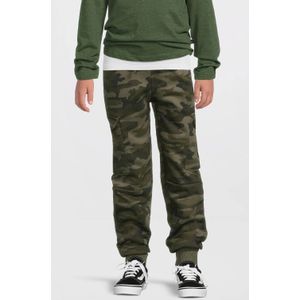 Anytime - Cargo Joggingbroek - Khaki - Camo Print - Fleece Voering