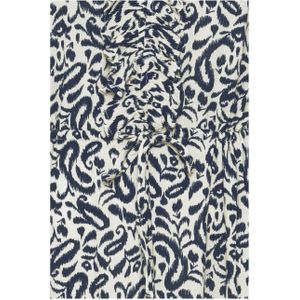 ICHI jurk IHMARRAKECH met all over print zwart/ beige