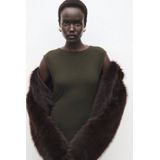 Mango - Maxi Jurk - Kaki