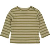 Quapi - Newborn Longsleeve - Jongens - Met Lange Mouwen - Ronde Hals - Vrolijke Streepprint