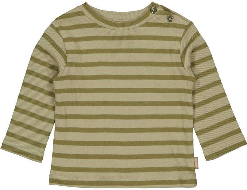 Quapi - Newborn Longsleeve - Jongens - Met Lange Mouwen - Ronde Hals - Vrolijke Streepprint