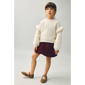 Mango Kids corduroy mini rok donkerrood