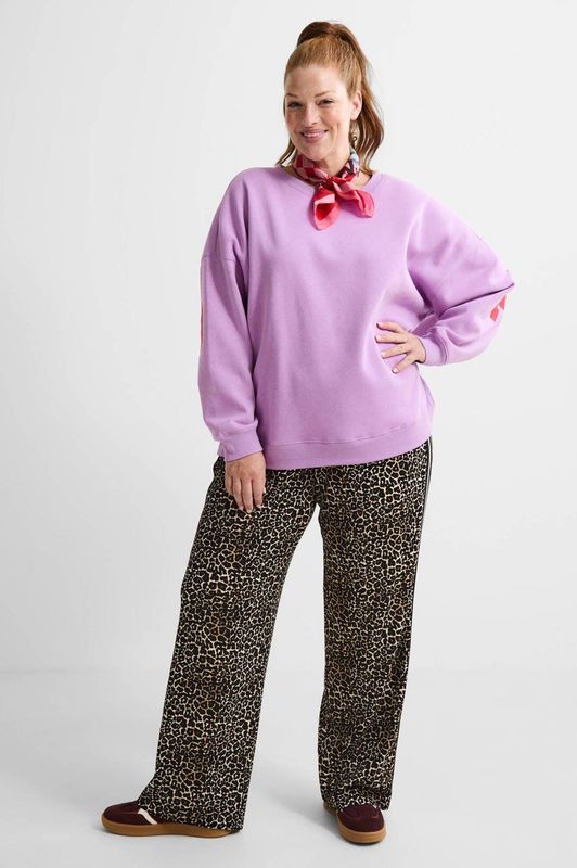 Only - CARPOPTRASH-TADIA MW AOP X-WIDE TAPE PNT - Broek - Zwart