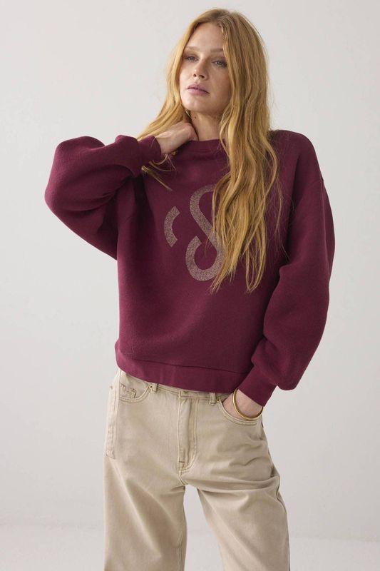 Summum sweater donkerrood