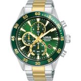 Lorus horloge RM327JX9 groen/zilverkleurig