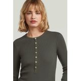 henley slim t ls wmn, grijs (Asfalt D27975-e136-995), XXS