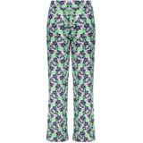 B.Nosy gebloemde straight fit broek Vieve lichtgroen/donkerblauw/paars