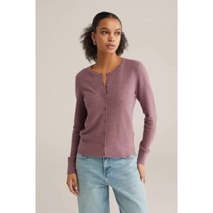 WE Fashion gebreid vest oudroze