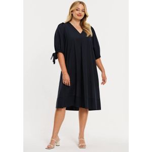 YOEK A-lijn jurk donkerblauw