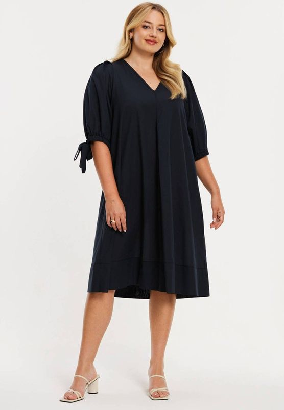 YOEK A-lijn jurk donkerblauw