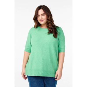 Zizzi top mintgroen fijn gebreid