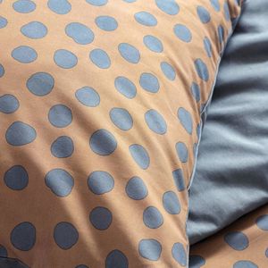 Walra Dekbedovertrek Spots & Dots - 240x220 - 100% Katoen - Cognac