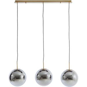 Light & Living Hanglamp Medina - Glas - 3-Lamps - Smoke