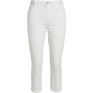 Cassis cropped skinny broek ecru