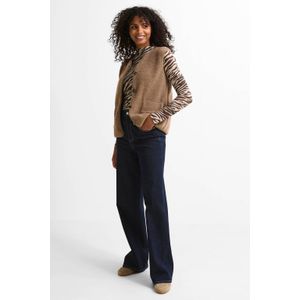 FREEQUENT teddy gilet taupe