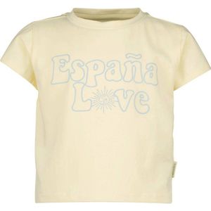 Vingino x Senna Bellod T-shirt met tekst lichtgeel