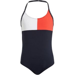 Tommy Hilfiger halter badpak donkerblauw/wit/rood