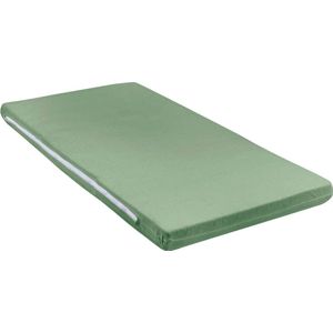 Meyco Baby Uni campingbed matrashoes - forest green - 60x120cm