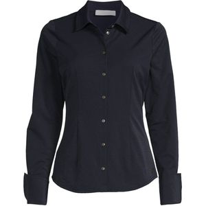 TQ-Amsterdam blouse Ria van travelstof donkerblauw