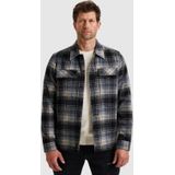 PME Legend Heren overshirt blauw (Maat: S) - Ruit