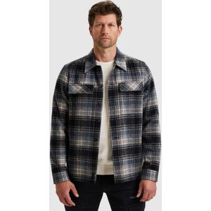 PME Legend Heren overshirt blauw (Maat: S) - Ruit