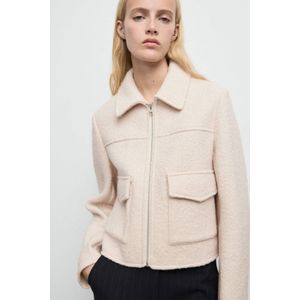 Mango wollen jasje beige