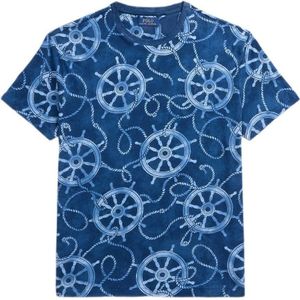 POLO Ralph Lauren T-shirt met all over print blauw