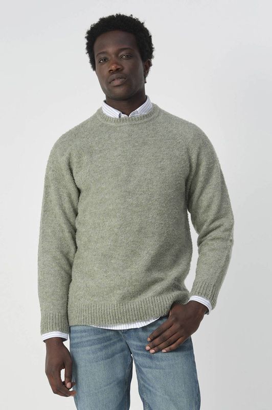 J.C. RAGS Buck Crew-neck Heren Sweater