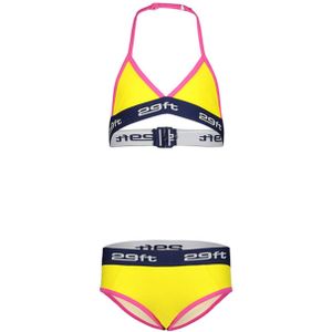 29FT triangel bikini geel/donkerblauw