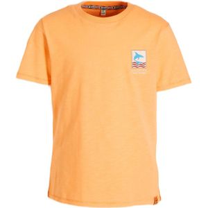 Wildfish T-shirt Milko van biologisch katoen oranje