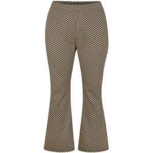Miss Etam Plus high waist flared broek zwart