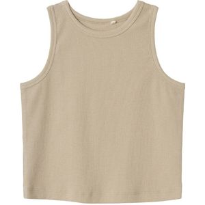 NAME IT KIDS top NKFNAKAL SL CROP TOP NOOS beige