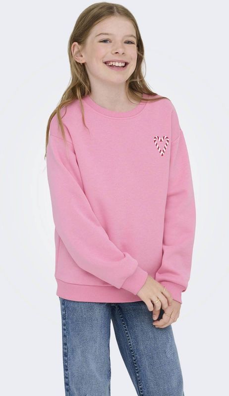 KIDS ONLY GIRL kerstsweater met backprint roze