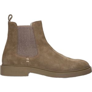 Manfield Suède Chelsea Boots Lichtbruin