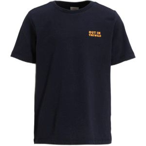 s.Oliver T-shirt met backprint navy