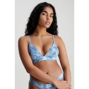 Calvin Klein voorgevormde triangel bikinitop lichtblauw