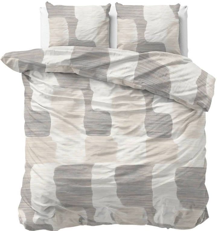 Sleeptime - Dekbedovertrek Dune - Grijs - 240x200x220 + 2 Kussenslopen 60x70