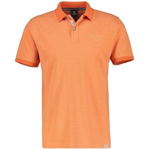 LERROS slim fit polo met logo oranje