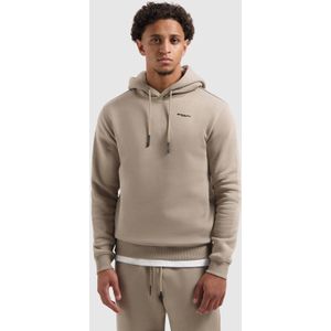 Ballin hoodie met backprint taupe