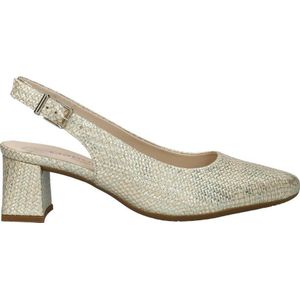 Gabor leren slingback pumps beige mulit