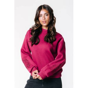 Colourful Rebel sweater donkerrood