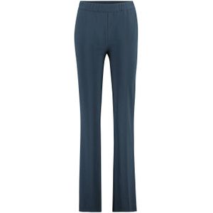 Expresso regular fit broek van travelstof blauw