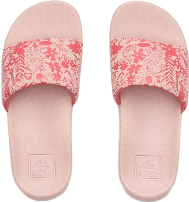 Reef - Kids One Slide - Badslippers - Roze - Synthetisch Materiaal, Voorgevormd EVA-Voetbed