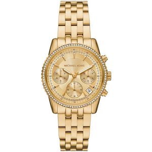 Michael Kors horloge MK7530 Ritz goudkleurig