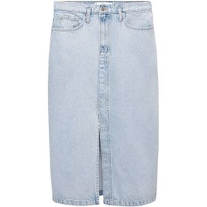 Mango spijkerrok light blue denim