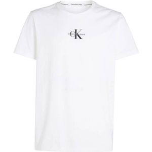 CALVIN KLEIN JEANS regular fit T-shirt met logo wit