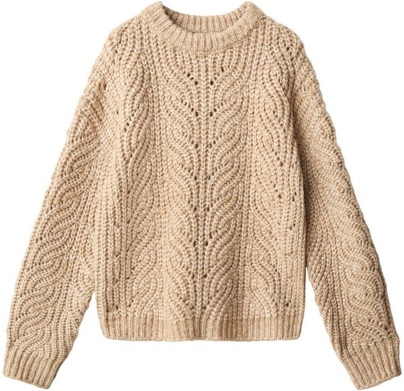 Mango Kids gebreide trui beige