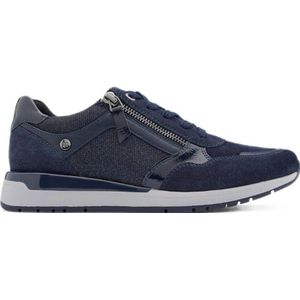 Medicus comfort suède sneakers donkerblauw