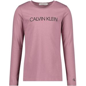 Calvin Klein longsleeve van biologisch katoen paars